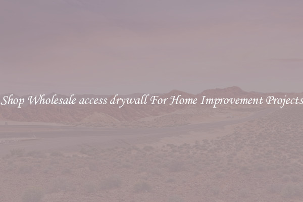 Shop Wholesale access drywall For Home Improvement Projects