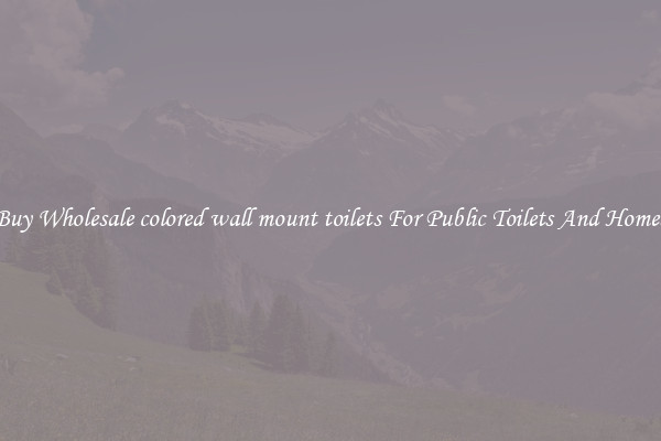 Buy Wholesale colored wall mount toilets For Public Toilets And Homes