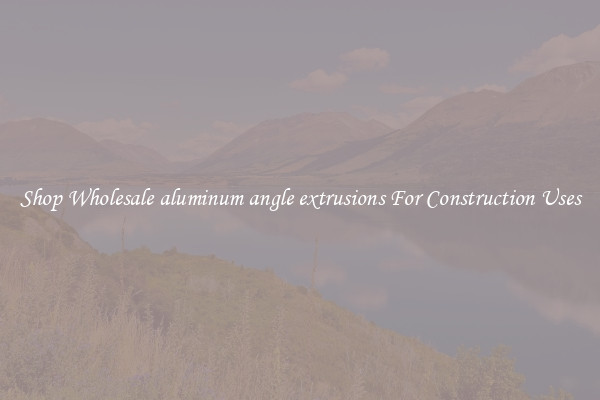 Shop Wholesale aluminum angle extrusions For Construction Uses