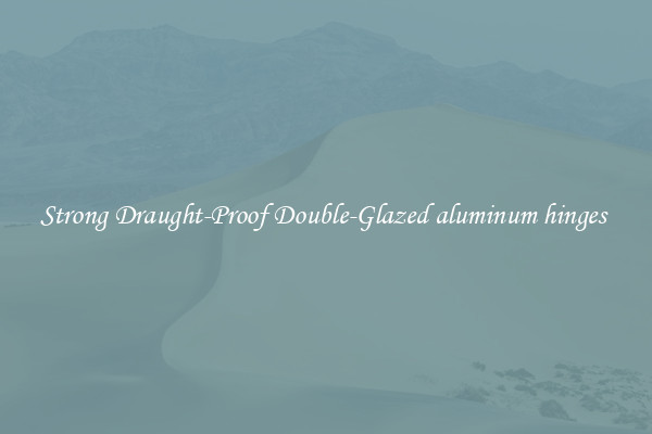 Strong Draught-Proof Double-Glazed aluminum hinges 