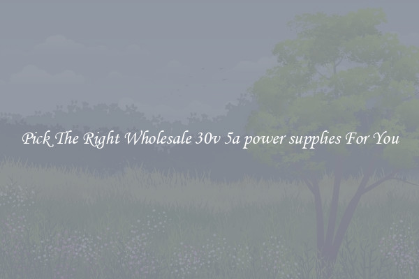 Pick The Right Wholesale 30v 5a power supplies For You