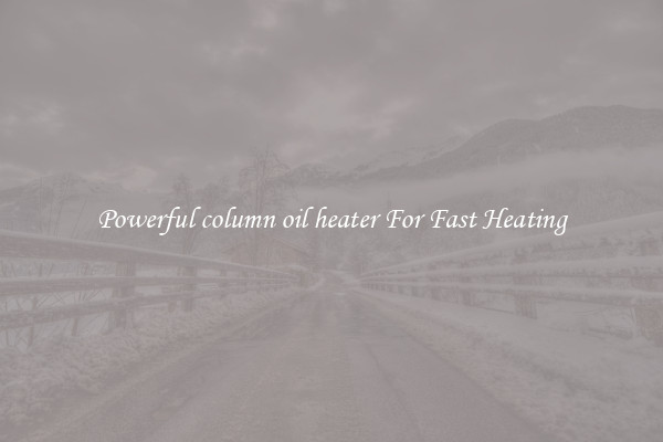 Powerful column oil heater For Fast Heating