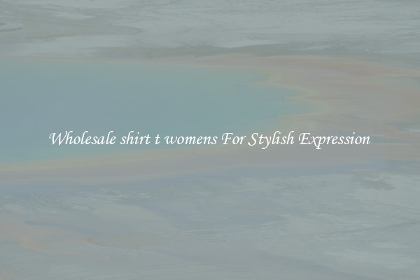 Wholesale shirt t womens For Stylish Expression 