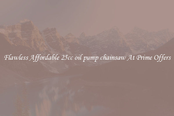 Flawless Affordable 25cc oil pump chainsaw At Prime Offers
