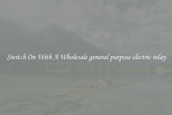 Switch On With A Wholesale general purpose electric relay