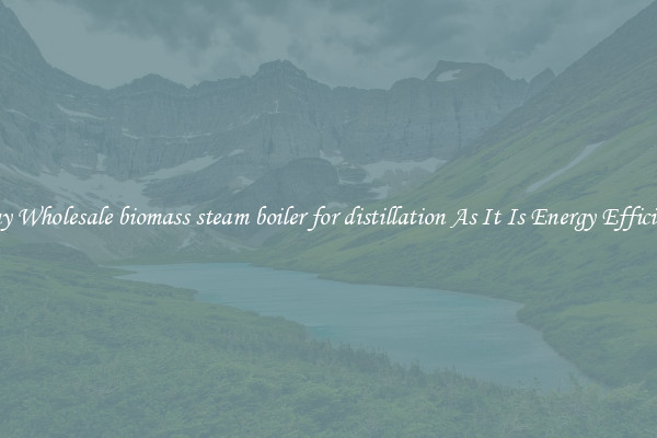 Buy Wholesale biomass steam boiler for distillation As It Is Energy Efficient