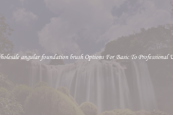Wholesale angular foundation brush Options For Basic To Professional Use