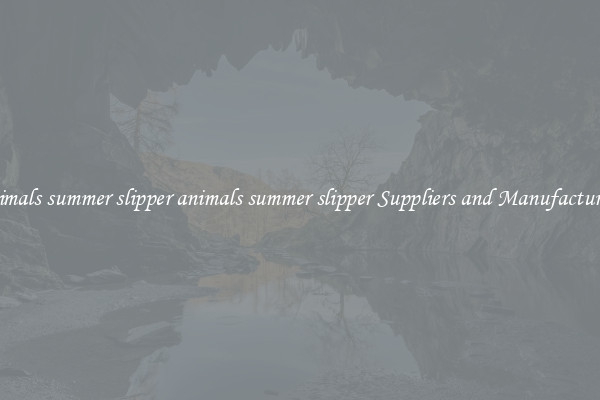 animals summer slipper animals summer slipper Suppliers and Manufacturers