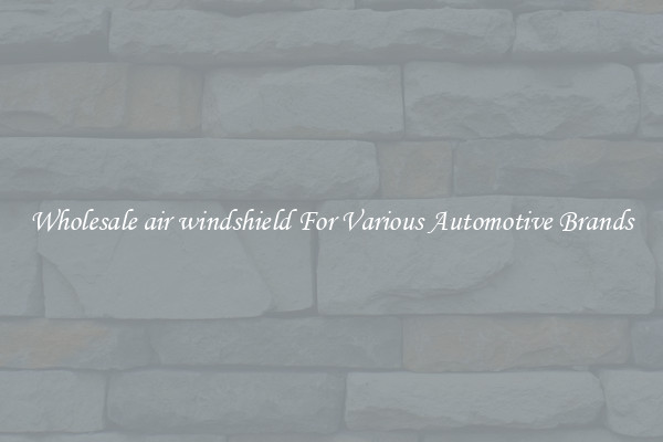 Wholesale air windshield For Various Automotive Brands