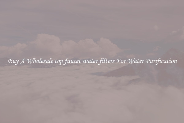 Buy A Wholesale top faucet water filters For Water Purification