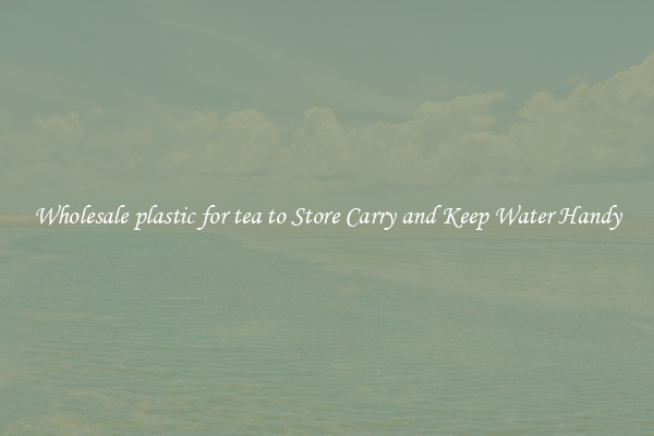 Wholesale plastic for tea to Store Carry and Keep Water Handy