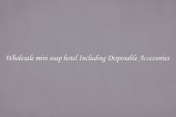 Wholesale mini soap hotel Including Disposable Accessories 