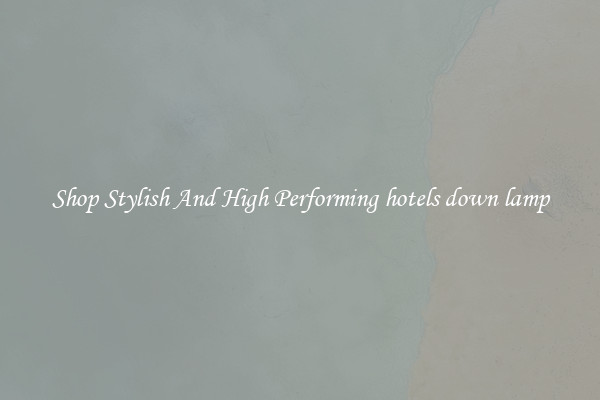 Shop Stylish And High Performing hotels down lamp